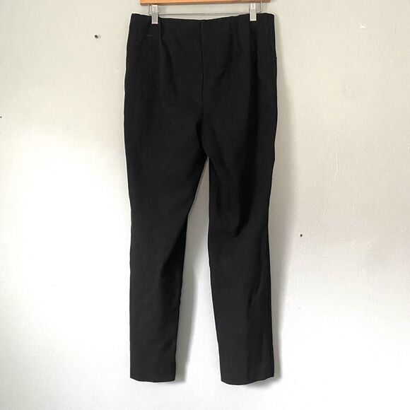 J Jill Ponte Pants Size Medium Black Slim Leg Ankle Stretch Minimalist - Picture 2 of 8